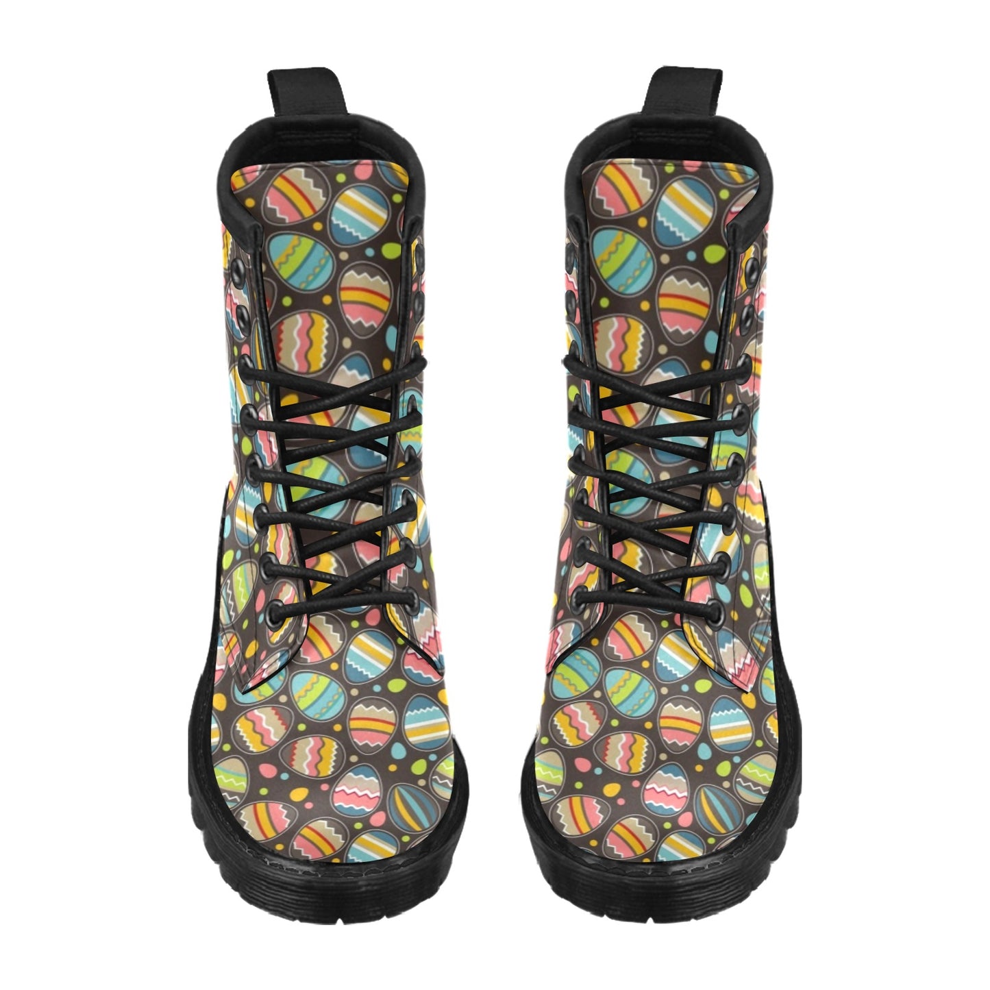Easter Eggs Pattern Print Design RB03 Women's Boots