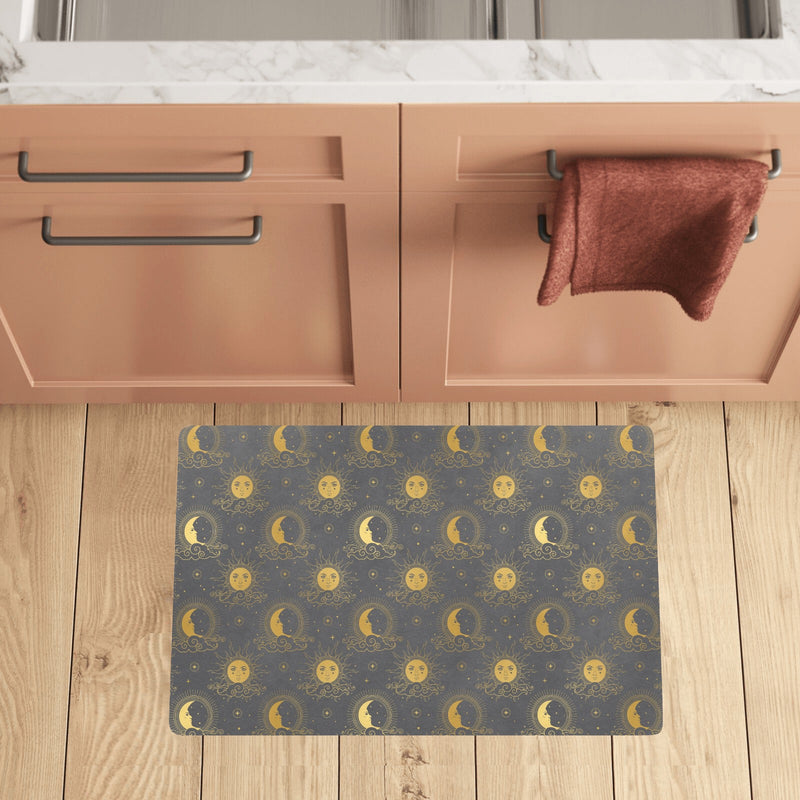 Sun Moon Print Design LKS305 Kitchen Mat