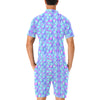 Mermaid Tail Design Print Pattern Men's Romper