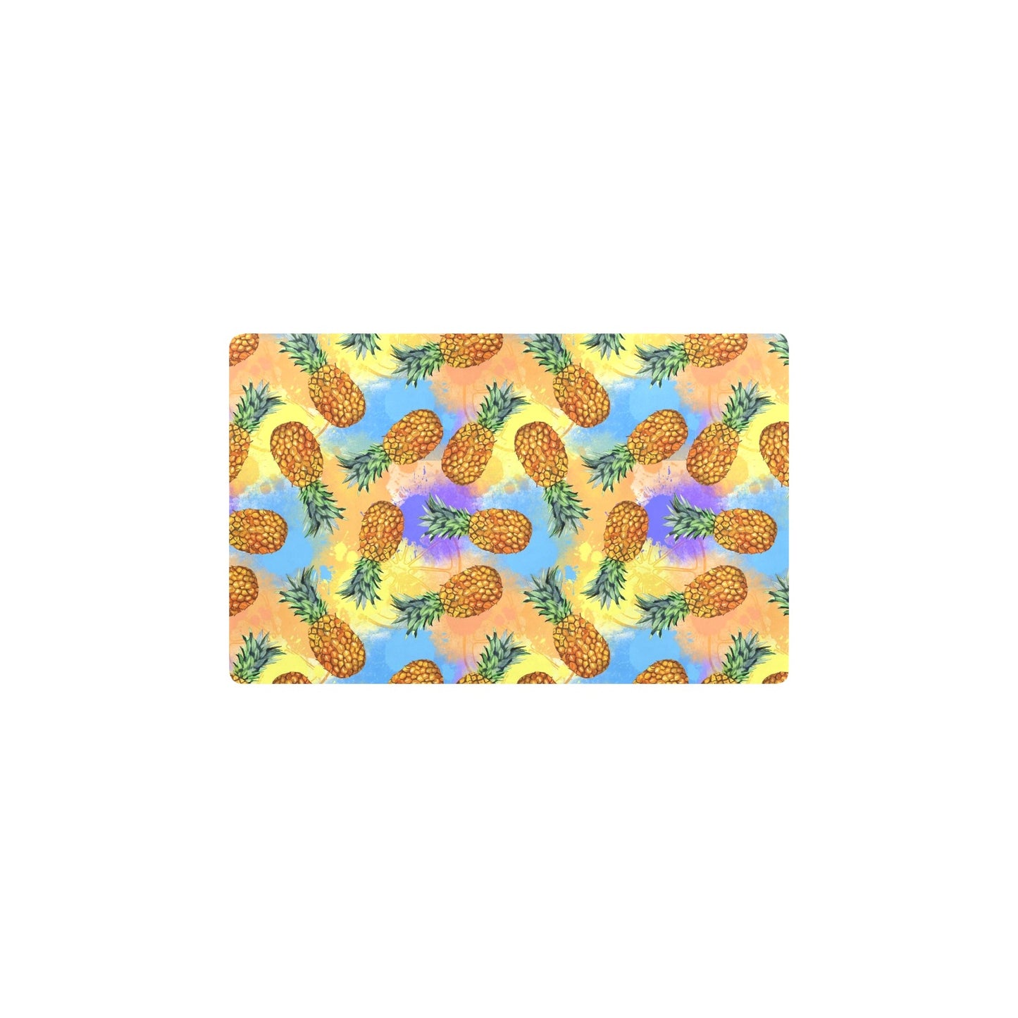Pineapple Pattern Print Design PP09 Kitchen Mat