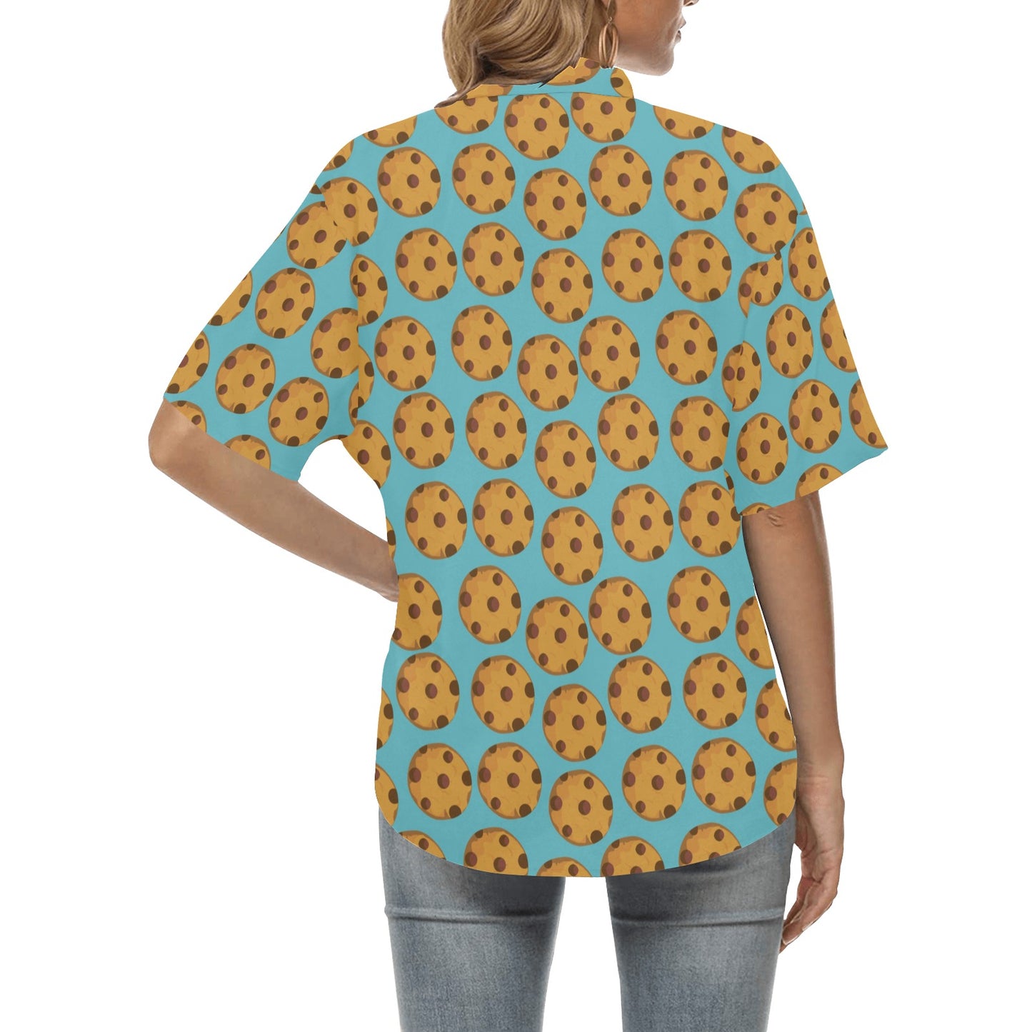 Cookie Pattern Print Design 01 Women's Hawaiian Shirt