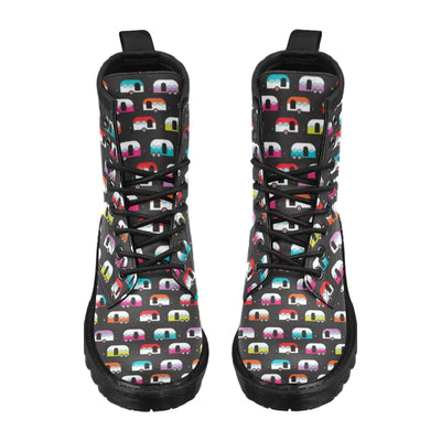 Camper Caravan Pattern Women's Boots