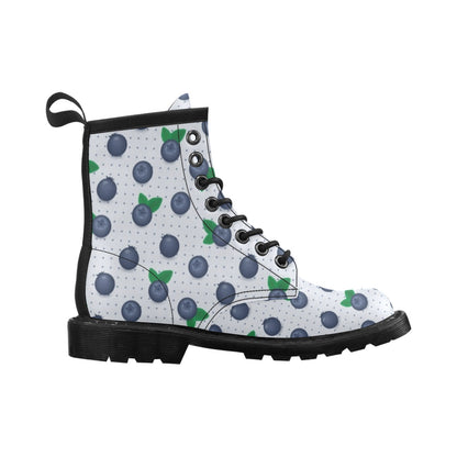 Blueberry Pattern Print Design BB02 Women's Boots