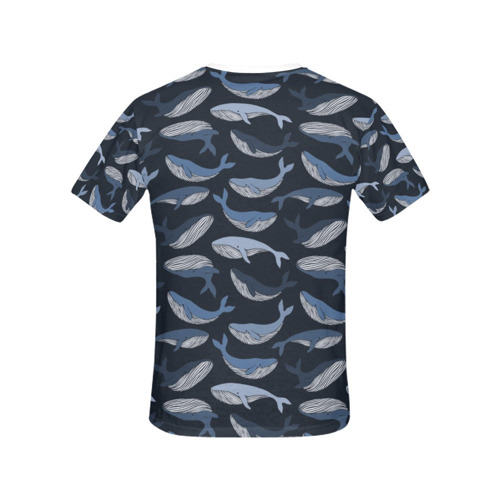 Whale Print Design LKS301 Women's  T-shirt