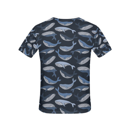 Whale Print Design LKS301 Women's  T-shirt
