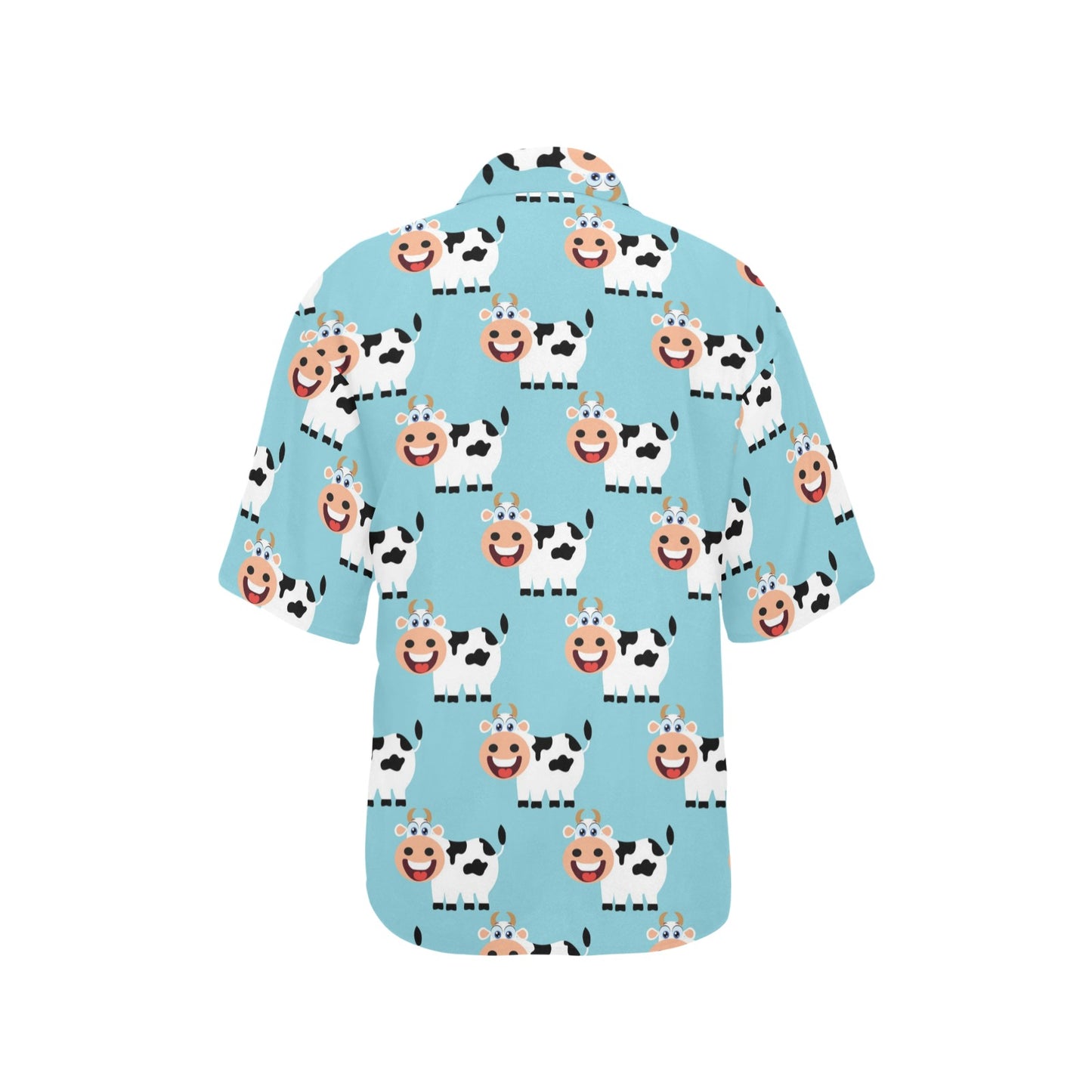 Cattle Cute Pattern Print Design 01 Women's Hawaiian Shirt