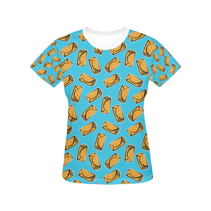 Burrito Print Design LKS301 Women's  T-shirt
