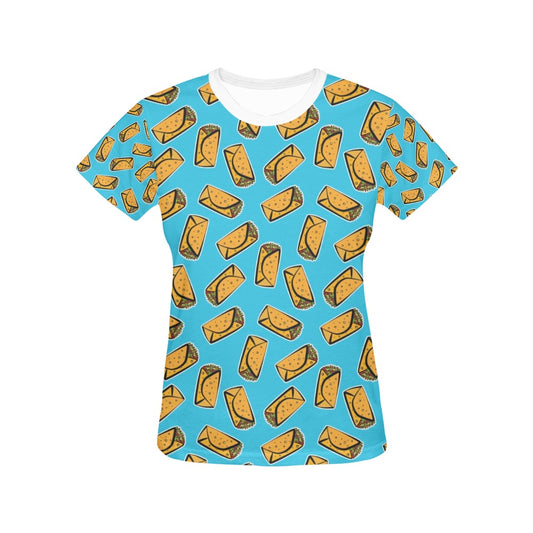 Burrito Print Design LKS301 Women's  T-shirt