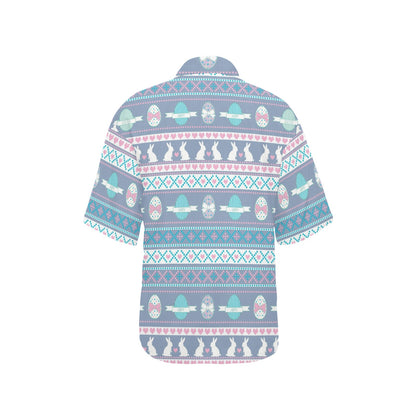 Easter Eggs Pattern Print Design RB013 Women's Hawaiian Shirt