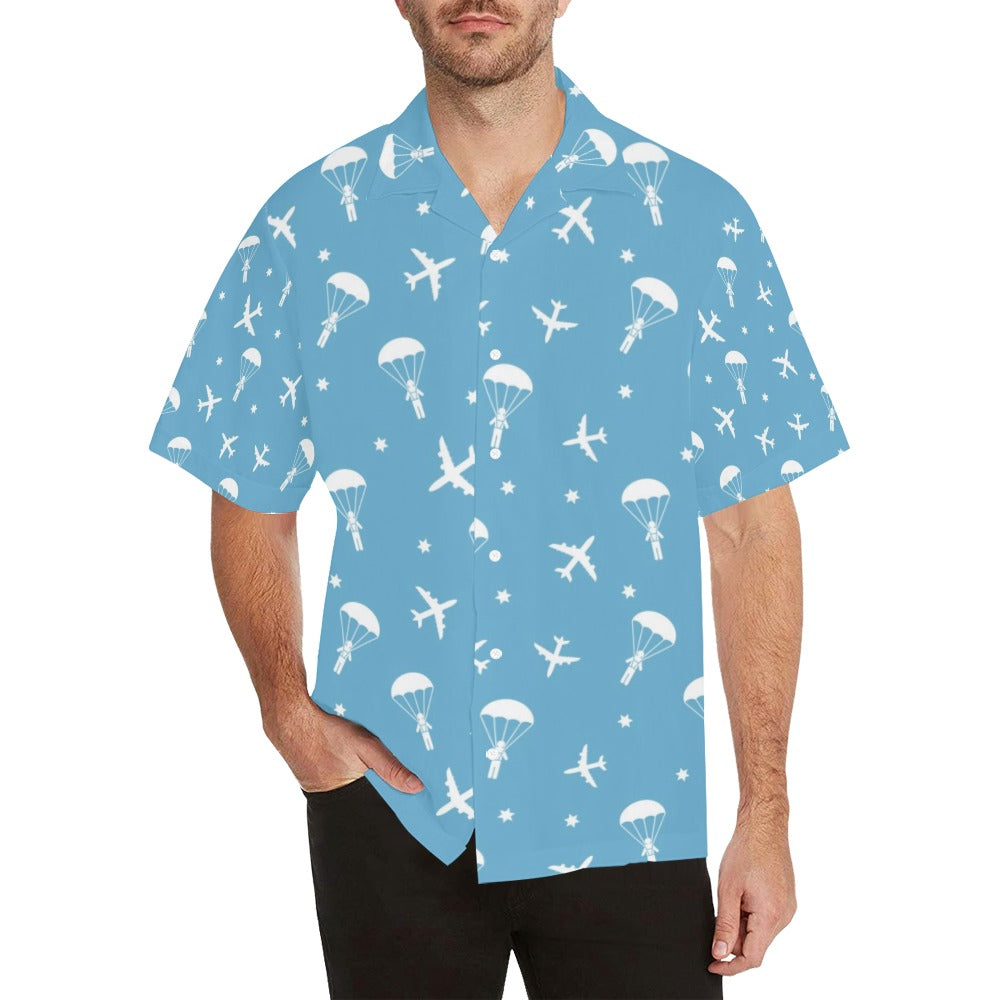 Skydiver Print Design LKS303 Men's Hawaiian Shirt