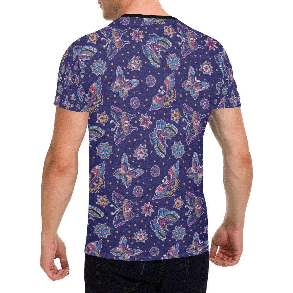 Butterfly Print Design LKS303 Men's All Over Print T-shirt