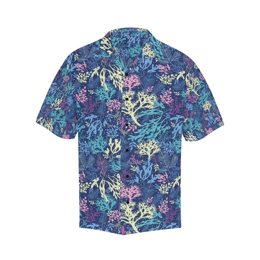 Seaweed Print Design LKS301 Men's Hawaiian Shirt