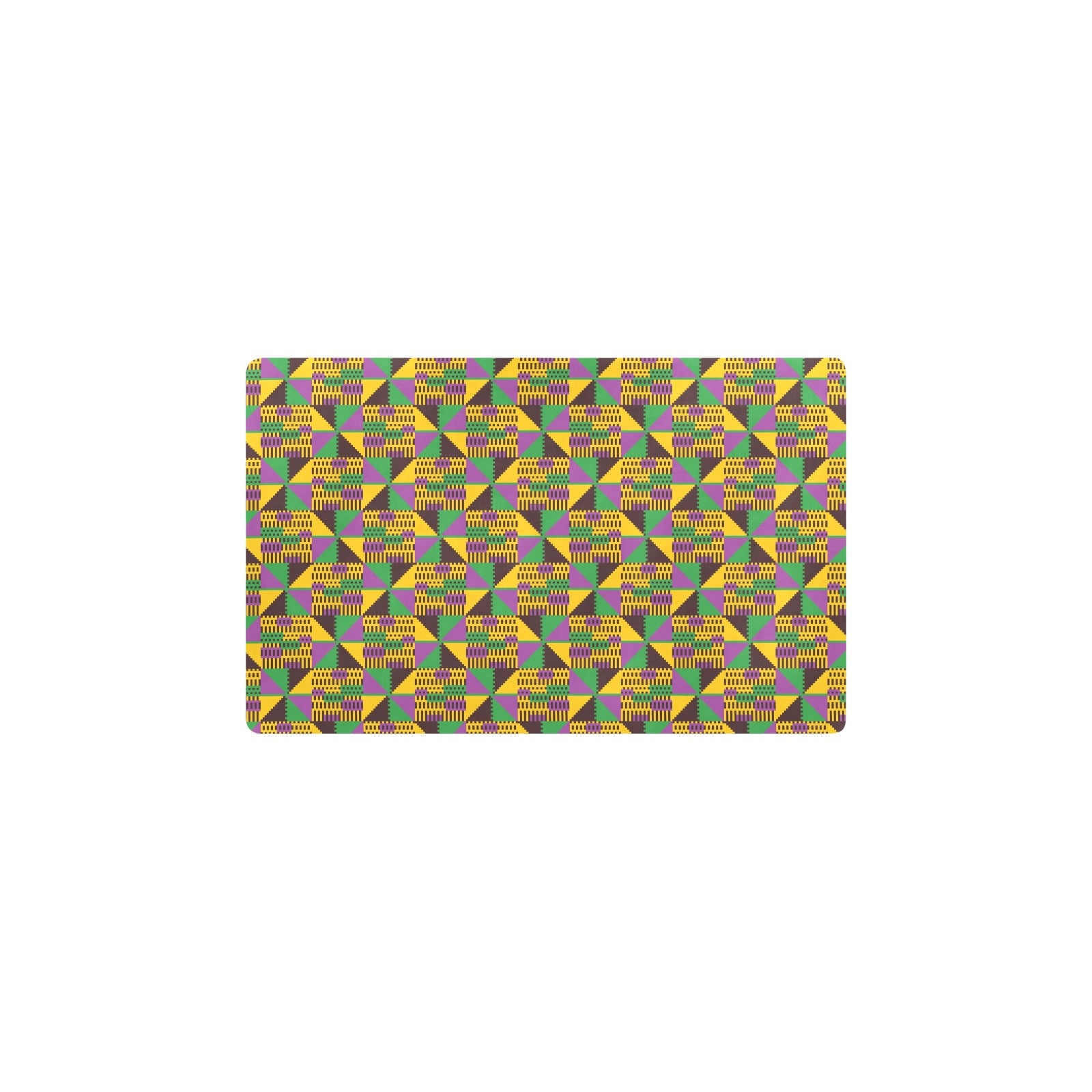 Kente Triangle Design African Print Kitchen Mat