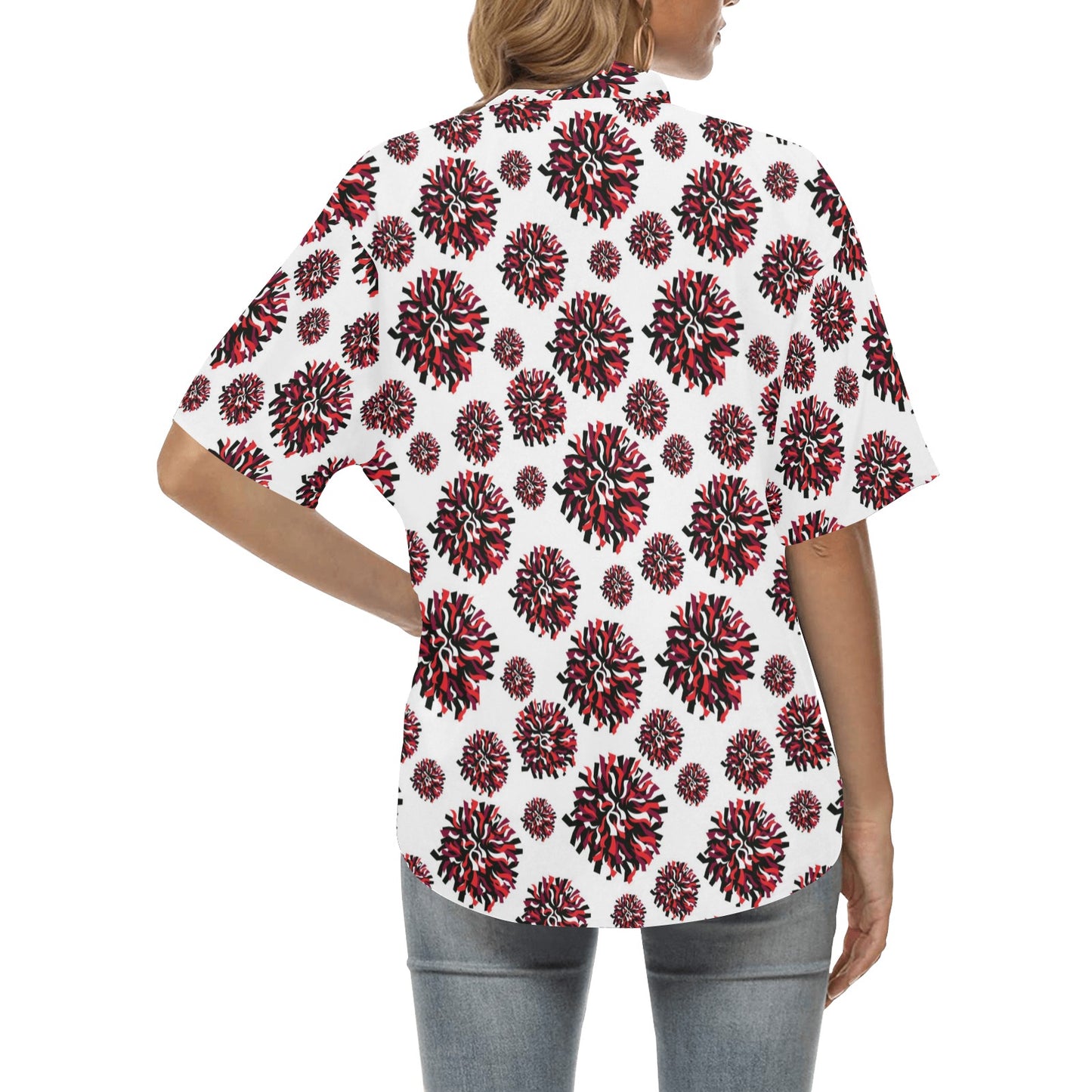 Cheerleader Pattern Print Design 01 Women's Hawaiian Shirt