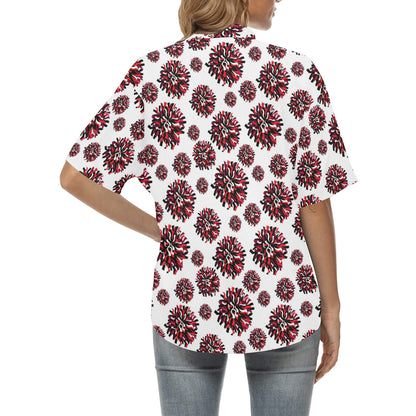 Cheerleader Pattern Print Design 01 Women's Hawaiian Shirt