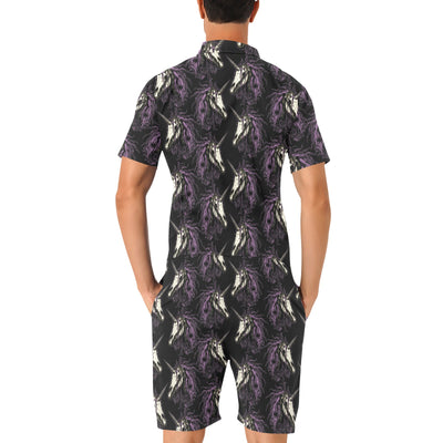 Unicorn Skull head Men's Romper