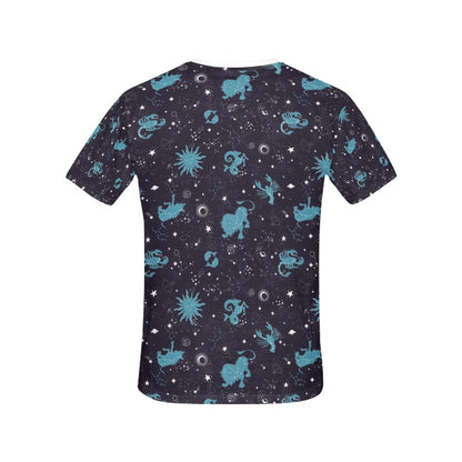 Zodiac Print Design LKS303 Women's  T-shirt