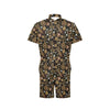 Steampunk Butterfly Design Themed Print Men's Romper