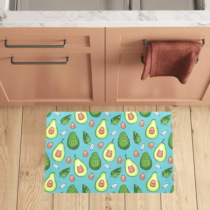 Avocado Pattern Print Design AC05 Kitchen Mat