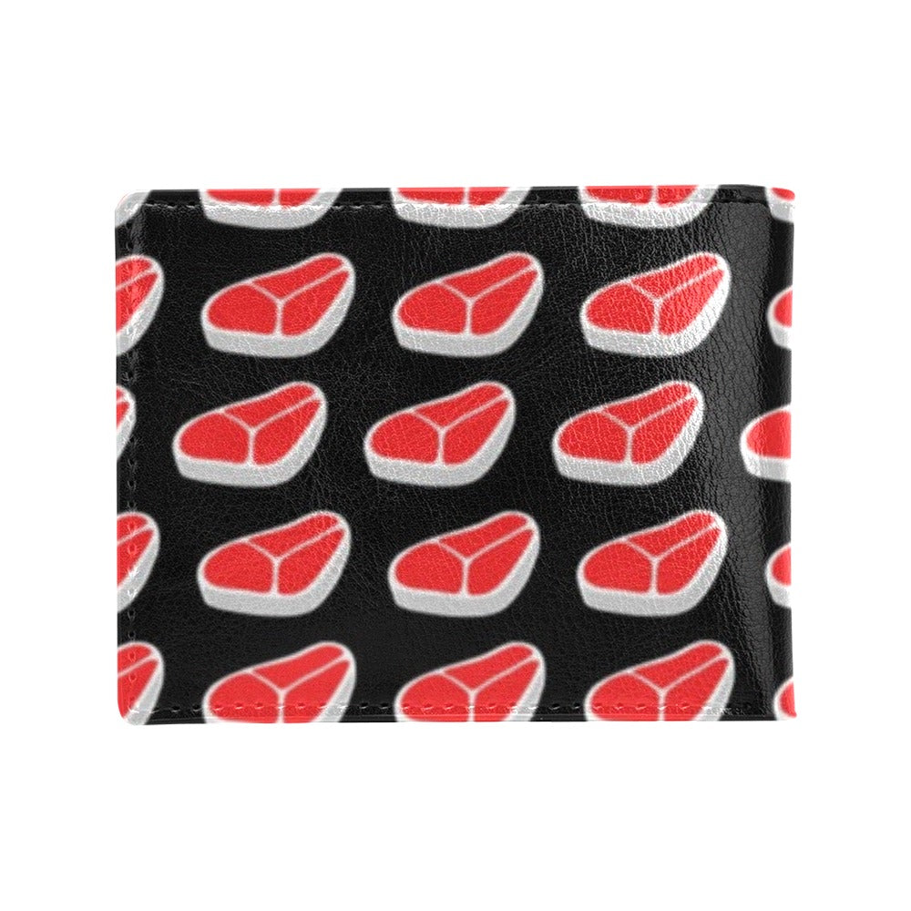 Steak Print Design LKS303 Men's ID Card Wallet