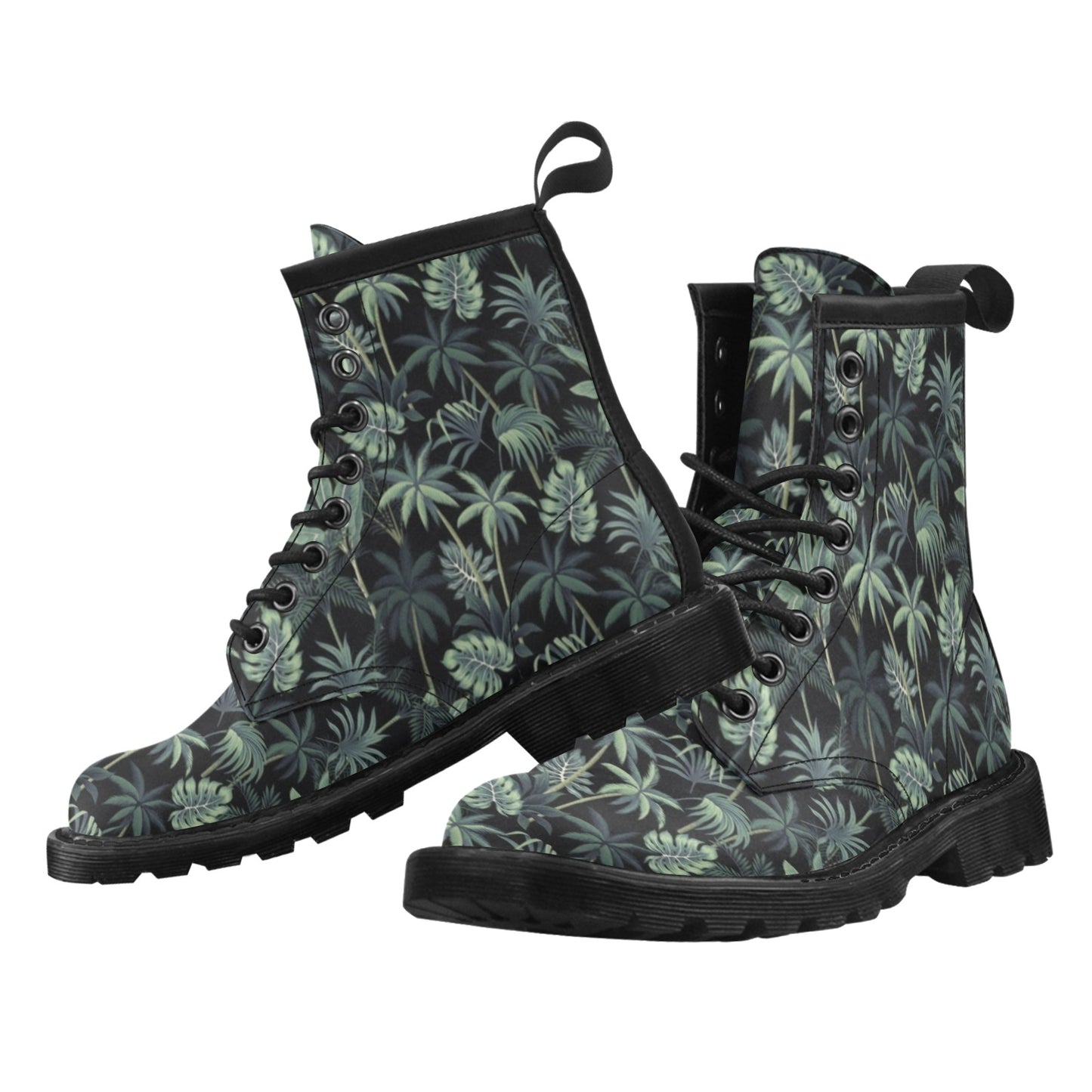 Rainforest Pattern Print Design RF02 Women's Boots