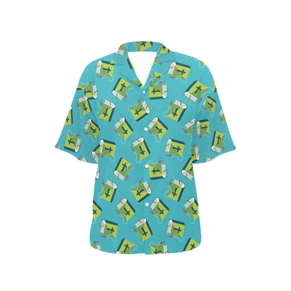 Bible Pattern Print Design 01 Women's Hawaiian Shirt