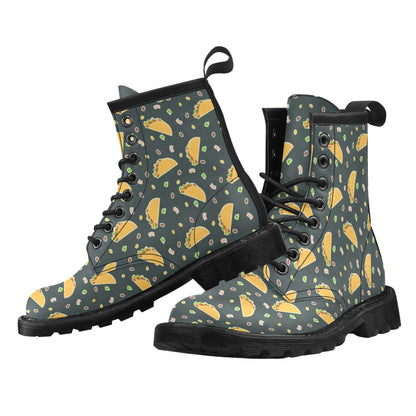 Taco Pattern Print Design TC02 Women's Boots