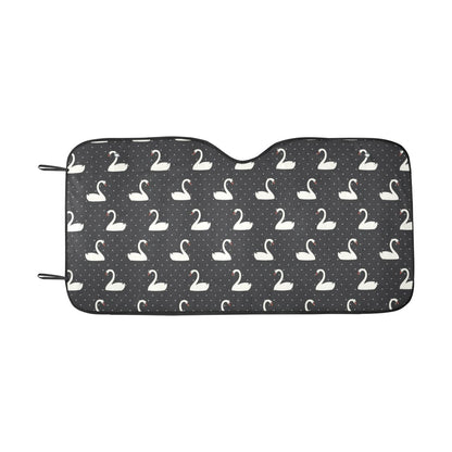 Swan Print Design LKS401 Car front Windshield Sun Shade