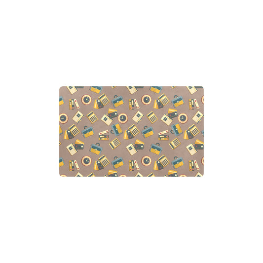 Accounting Financial Pattern Print Design 03 Kitchen Mat
