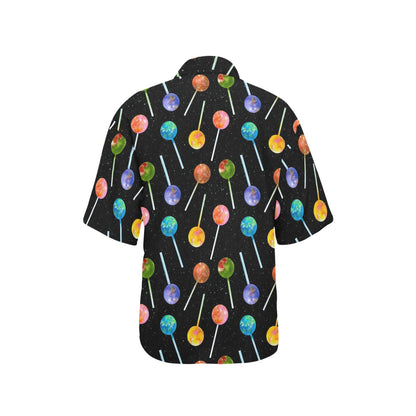 Lollipop Pattern Print Design LL04 Women's Hawaiian Shirt