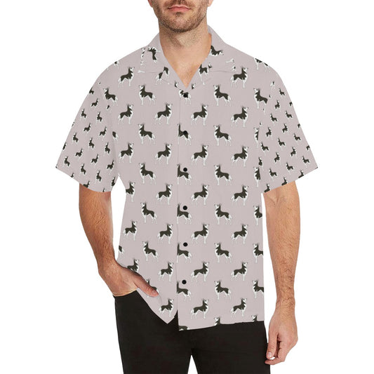 Siberian Huskies Print Design LKS301 Men's Hawaiian Shirt