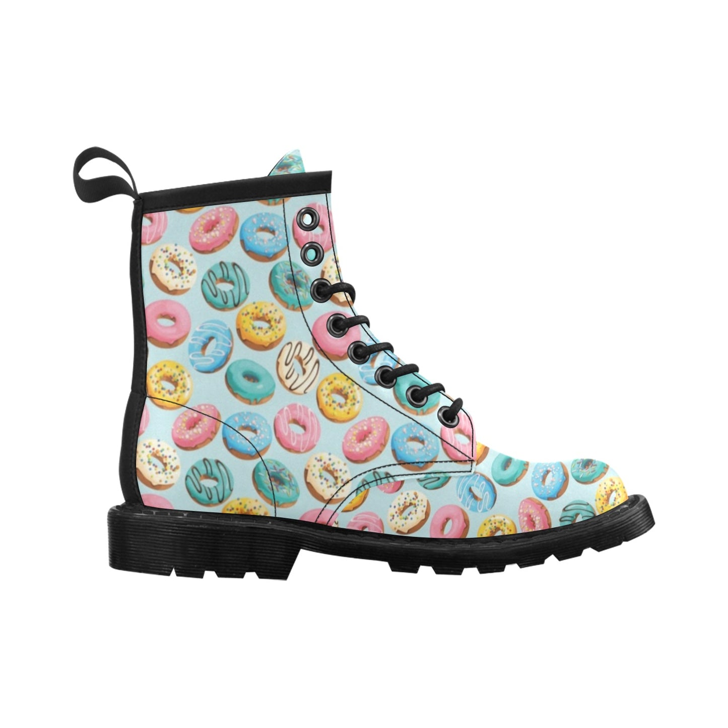 Donut Pattern Print Design DN05 Women's Boots