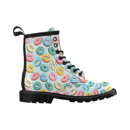 Donut Pattern Print Design DN05 Women's Boots