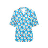 Ladybug with Daisy Themed Print Pattern Women's Hawaiian Shirt