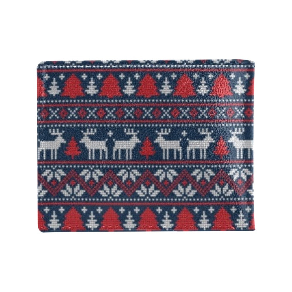 Reindeer Print Design LKS405 Men's ID Card Wallet