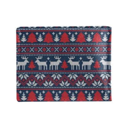 Reindeer Print Design LKS405 Men's ID Card Wallet