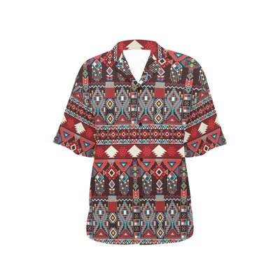 Tribal Aztec Indians native american Women's Hawaiian Shirt