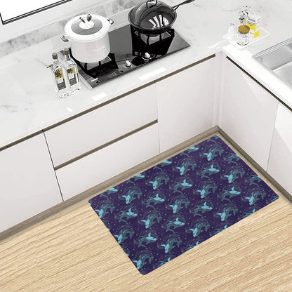 Shark Themed Print Kitchen Mat