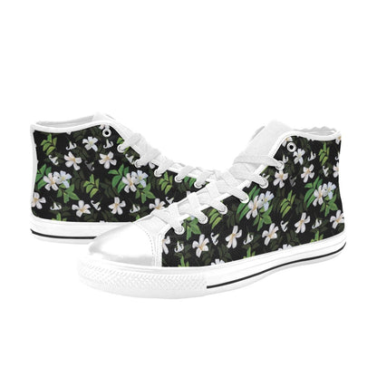 Sampaguita Print Design LKS301 High Top Women's White Shoes