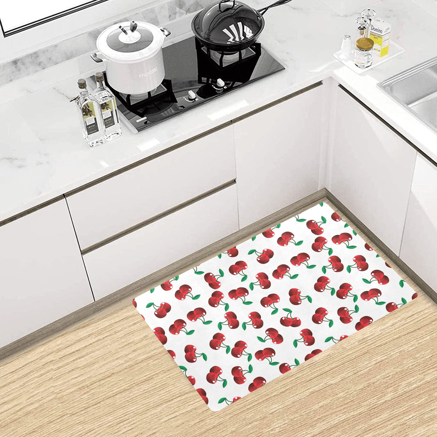 Cherry Pattern Print Design 01 Kitchen Mat