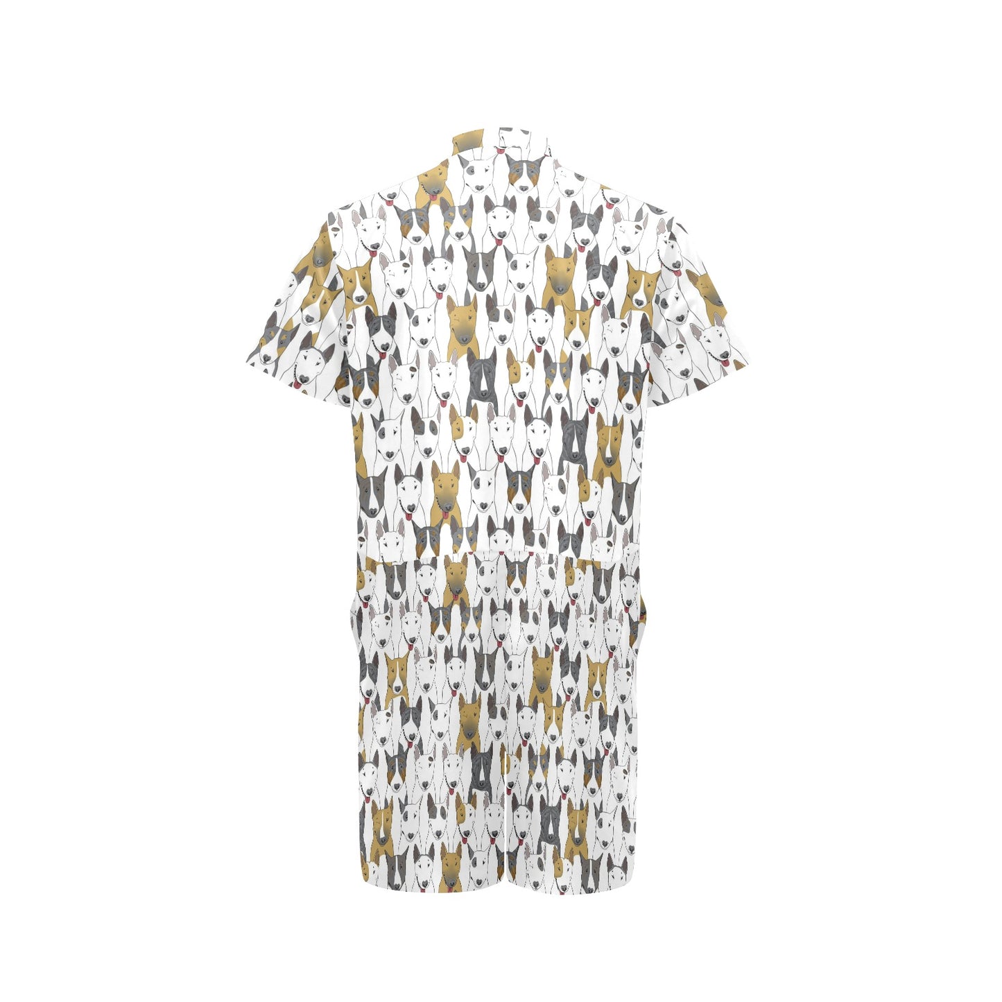 Bull Terriers Pattern Print Design 03 Men's Romper