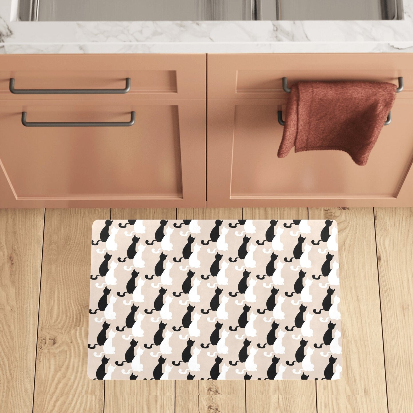Cat Pattern Print Design 04 Kitchen Mat