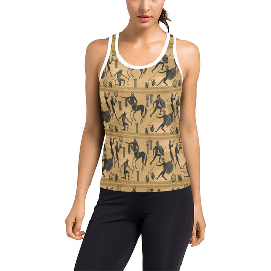 Ancient Greek Statue Print Design LKS304 Women's Racerback Tank Top