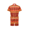 African Pattern Print Design 04 Men's Romper