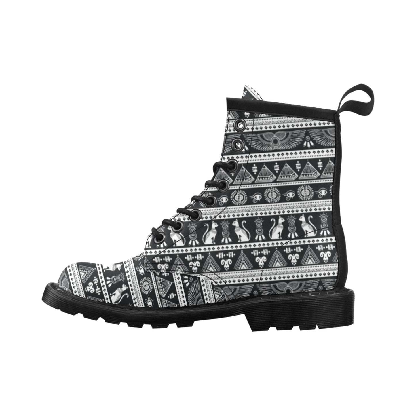 Tribal Pattern Print Design LKS305 Women's Boots