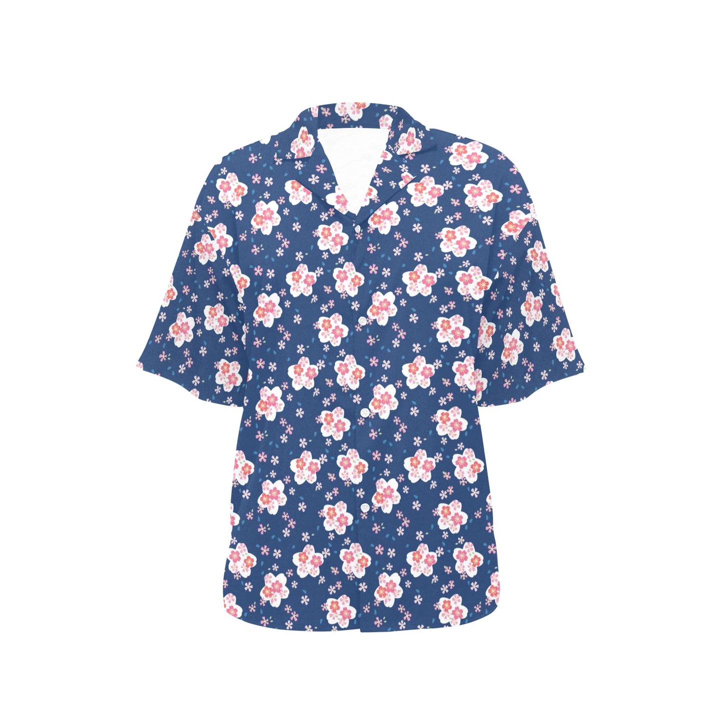 Sakura Print Design LKS306 Women's Hawaiian Shirt