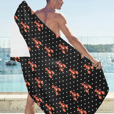 Lobster Print Design LKS401 Beach Towel 32" x 71"