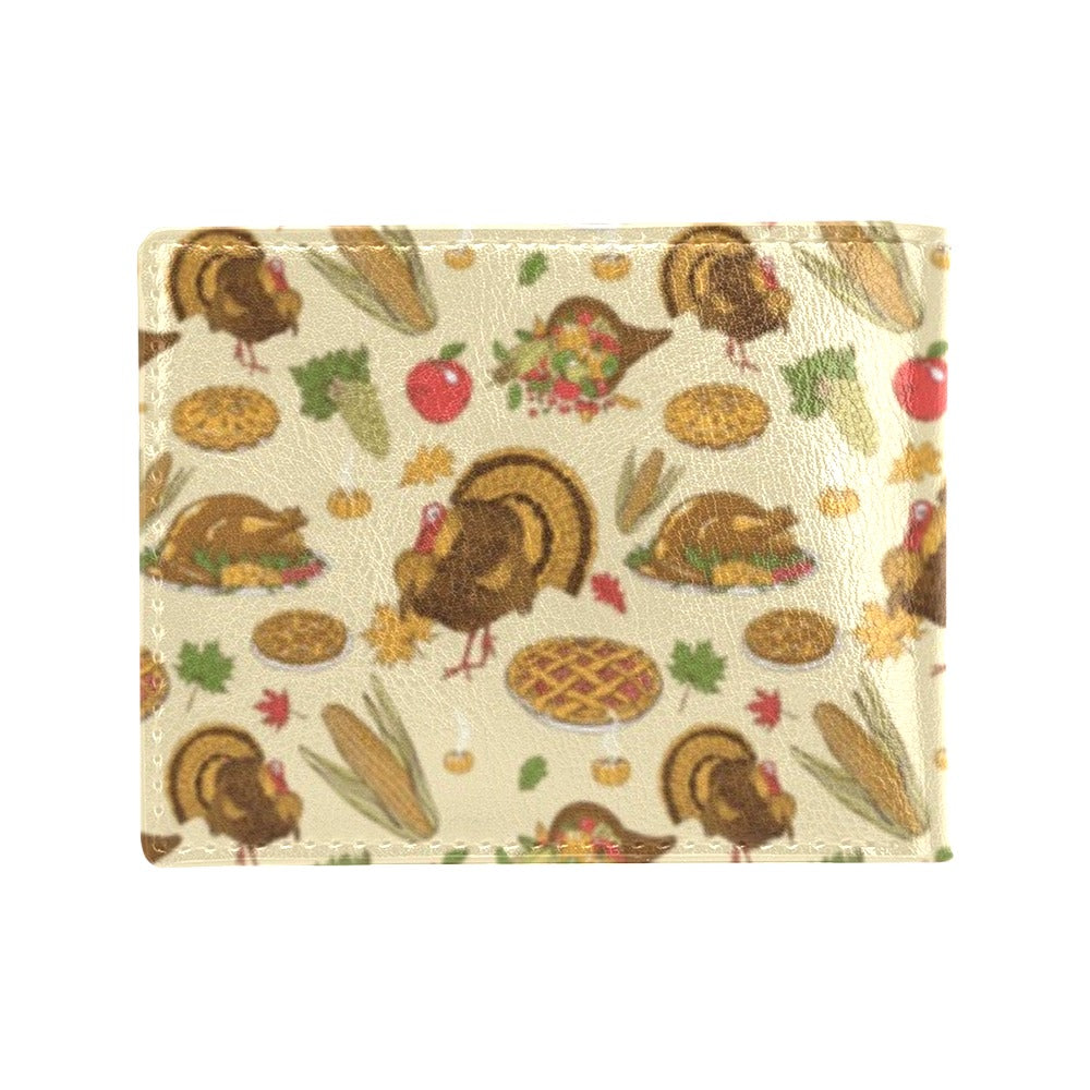 Thanksgiving Print Design LKS302 Men's ID Card Wallet