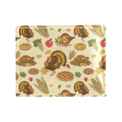 Thanksgiving Print Design LKS302 Men's ID Card Wallet