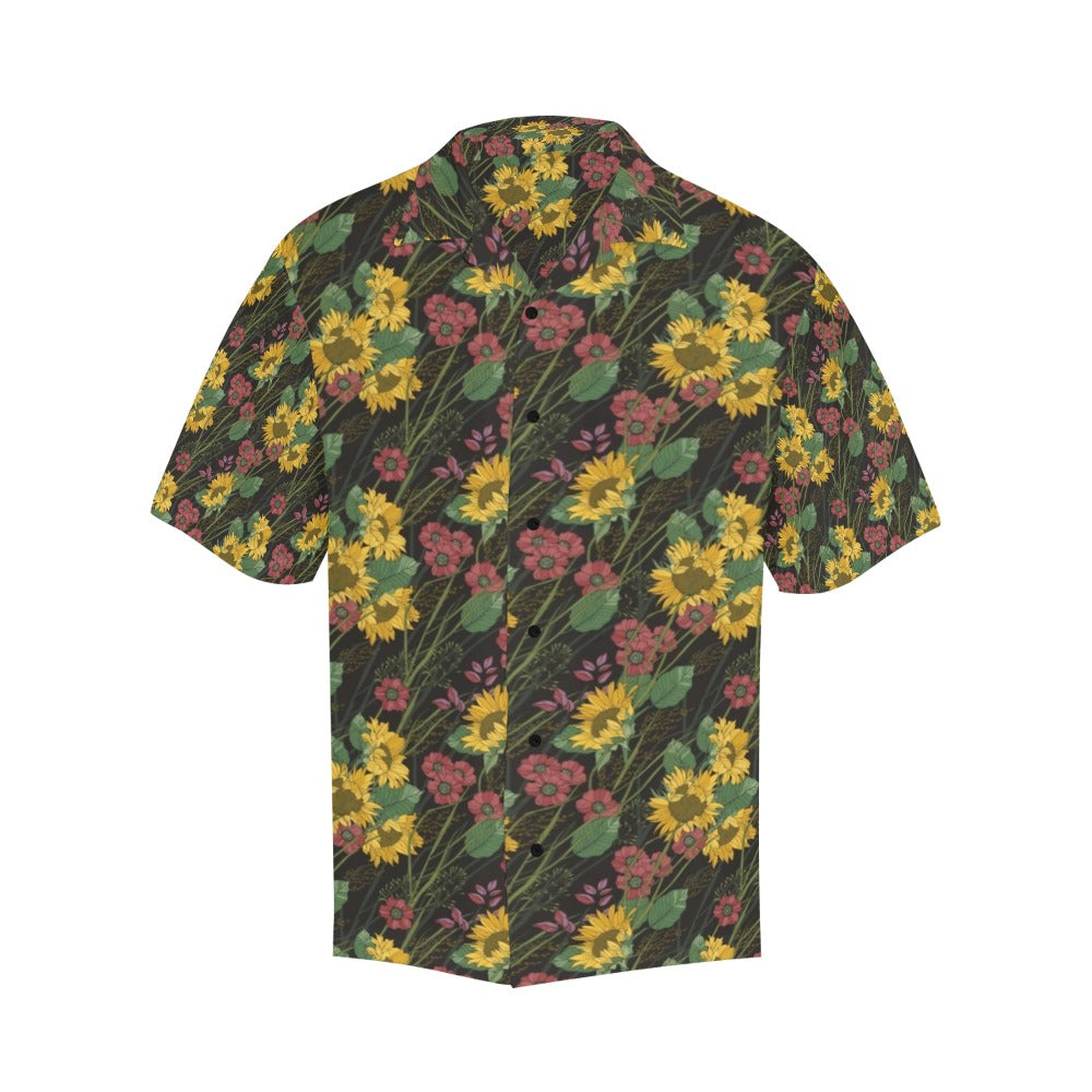 Sunflower Print Design LKS303 Men's Hawaiian Shirt